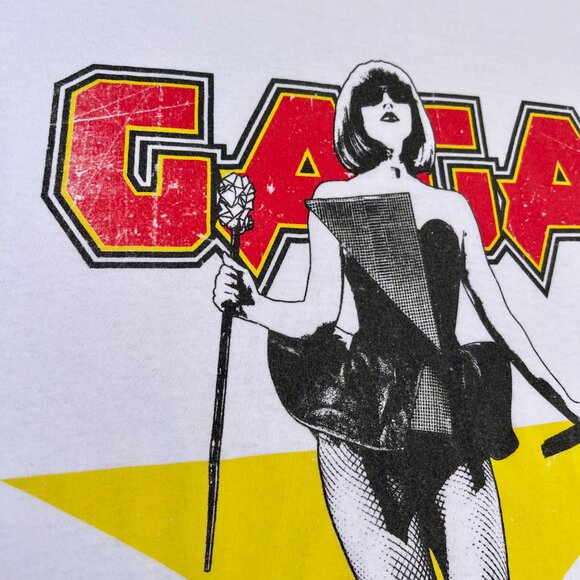 Lady Gaga Licensed Merchandise Metal Oversized Tee UNISEX Large / 80s Aesthetic - Picture 3 of 14